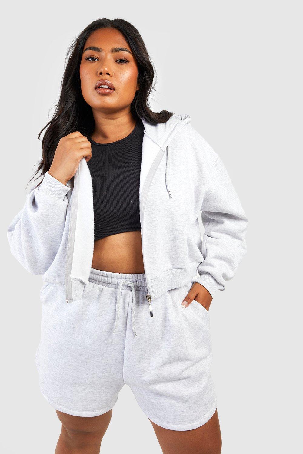 Tracksuit best sale cropped hoodie